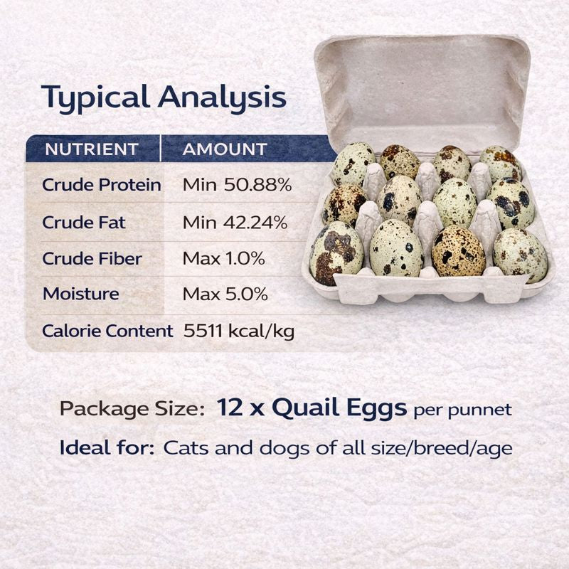 FREEZY PAWS Quail Eggs Freeze Dried Pet Treats 12pcs