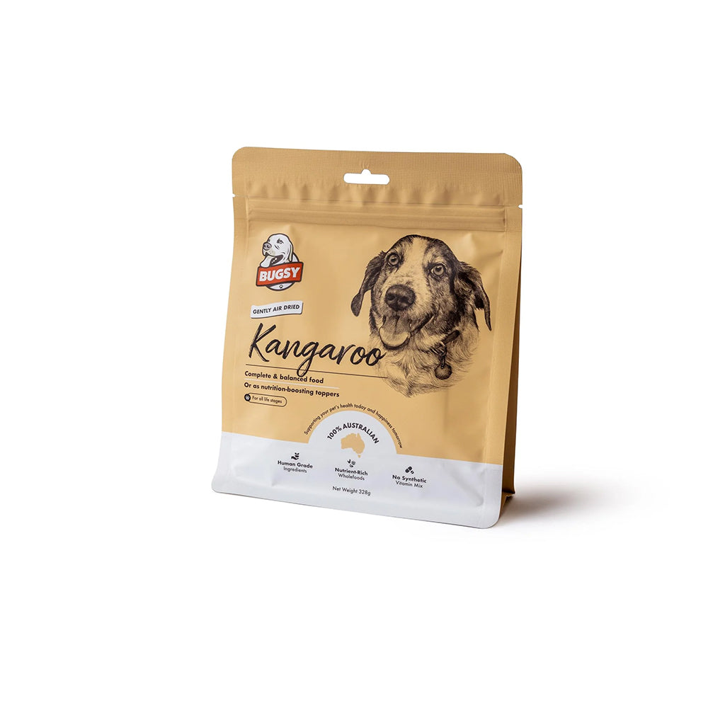 BUGSY'S Kangaroo Complete & Balanced Premium Air Dried Raw Dog Food