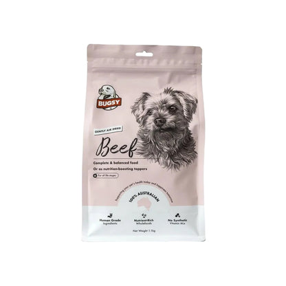 BUGSY'S Beef Complete & Balanced Premium Air Dried Raw Dog Food