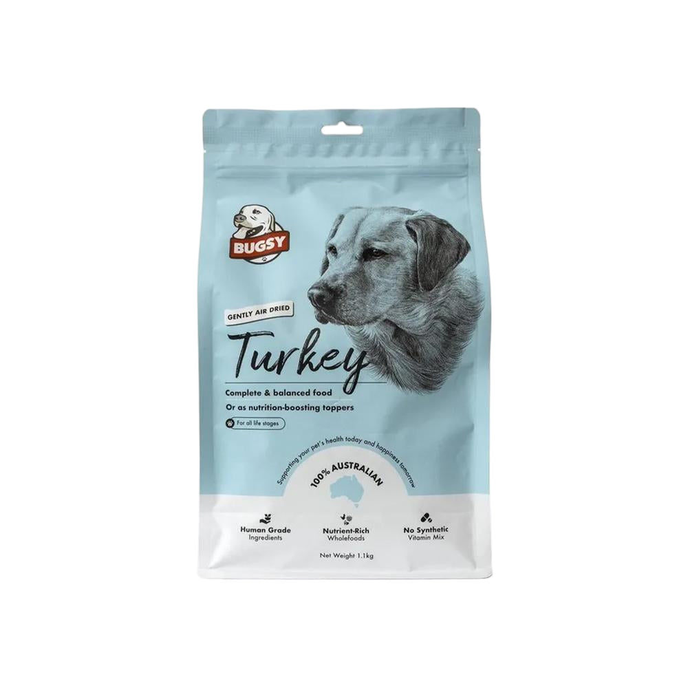 BUGSY'S Turkey Complete & Balanced Premium Air Dried Raw Dog Food