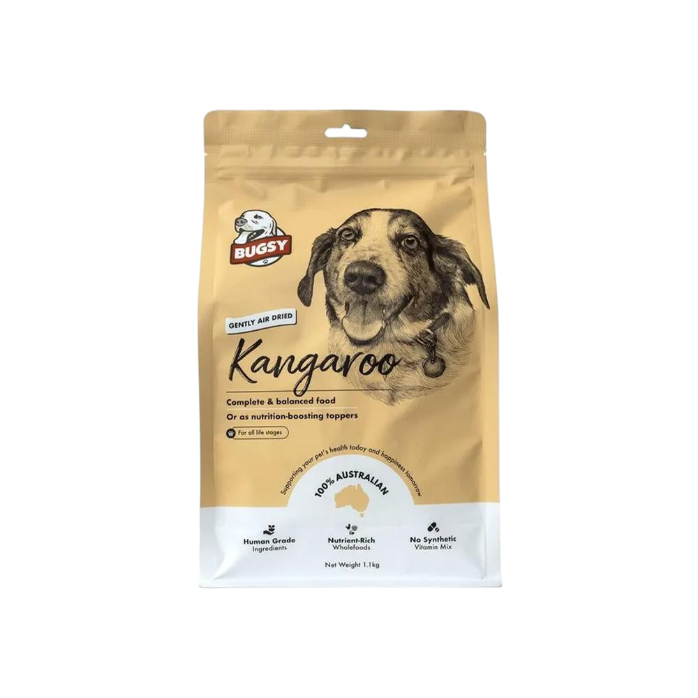 BUGSY'S Kangaroo Complete & Balanced Premium Air Dried Raw Dog Food