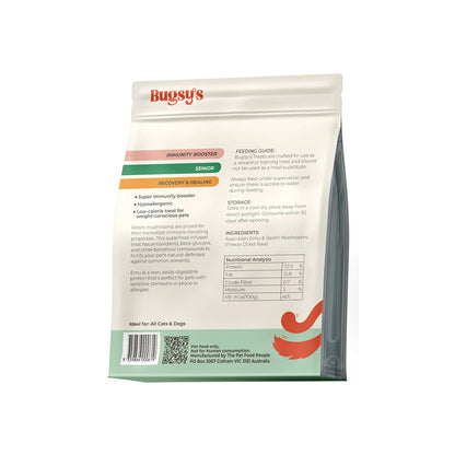 BUGSY'S Freeze Dried Emu & Reishi Pet Treats 70g