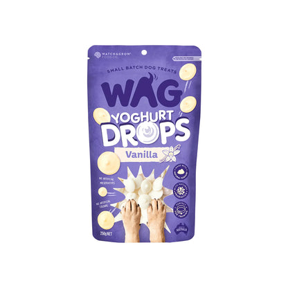 WAG Vanilla Yoghurt Drops Dog Pouch Treats 250g