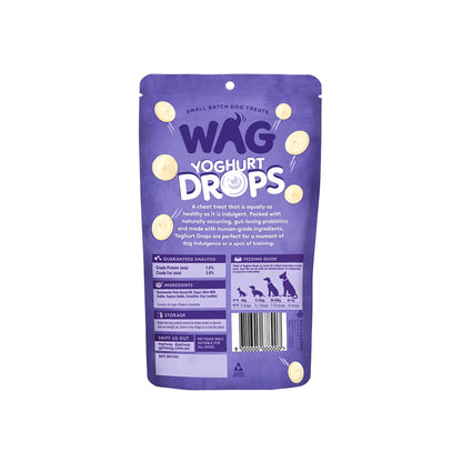 WAG Vanilla Yoghurt Drops Dog Pouch Treats 250g
