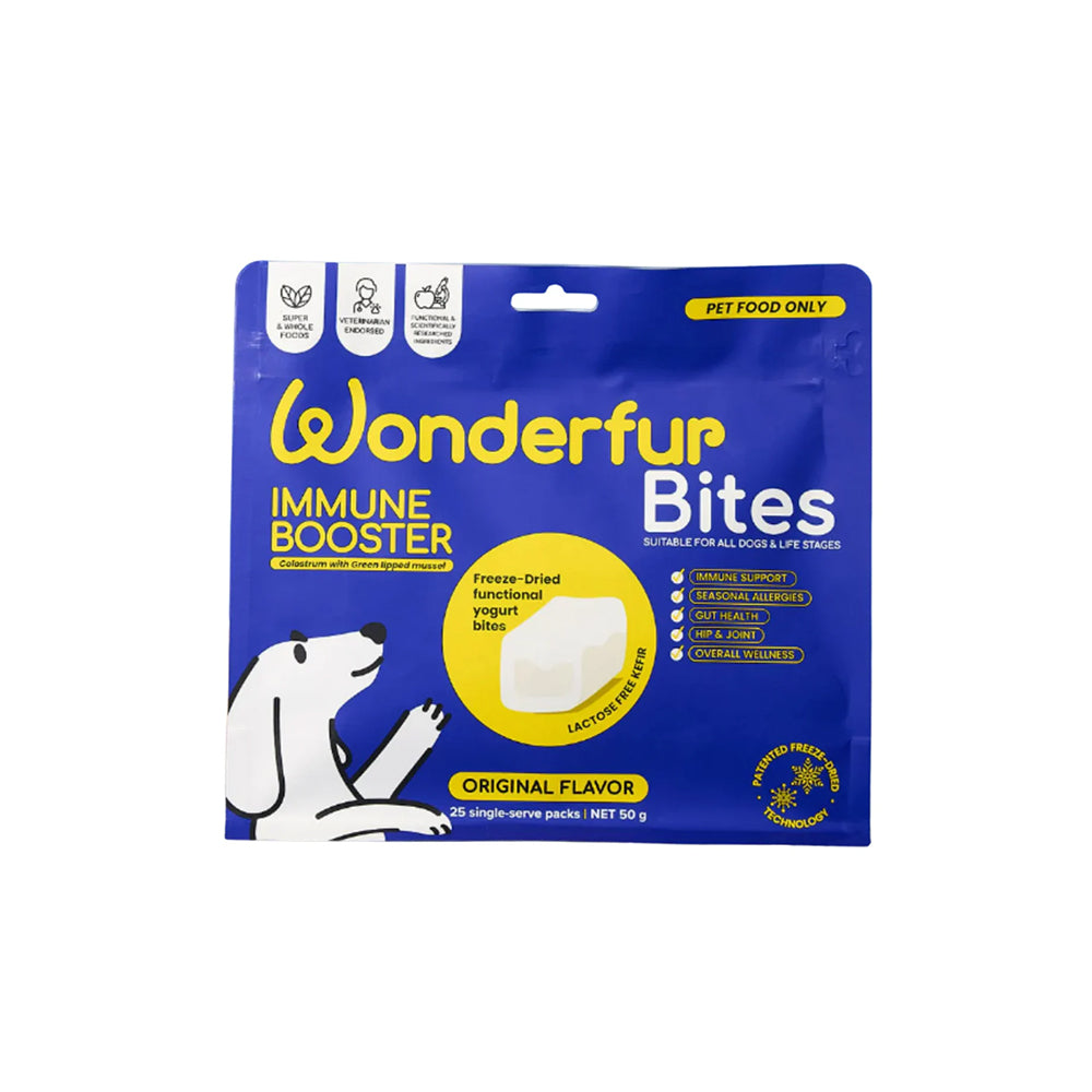 WONDERFUR Bites Immune Booster Yogurt Freeze Dried Dog Treats 50g
