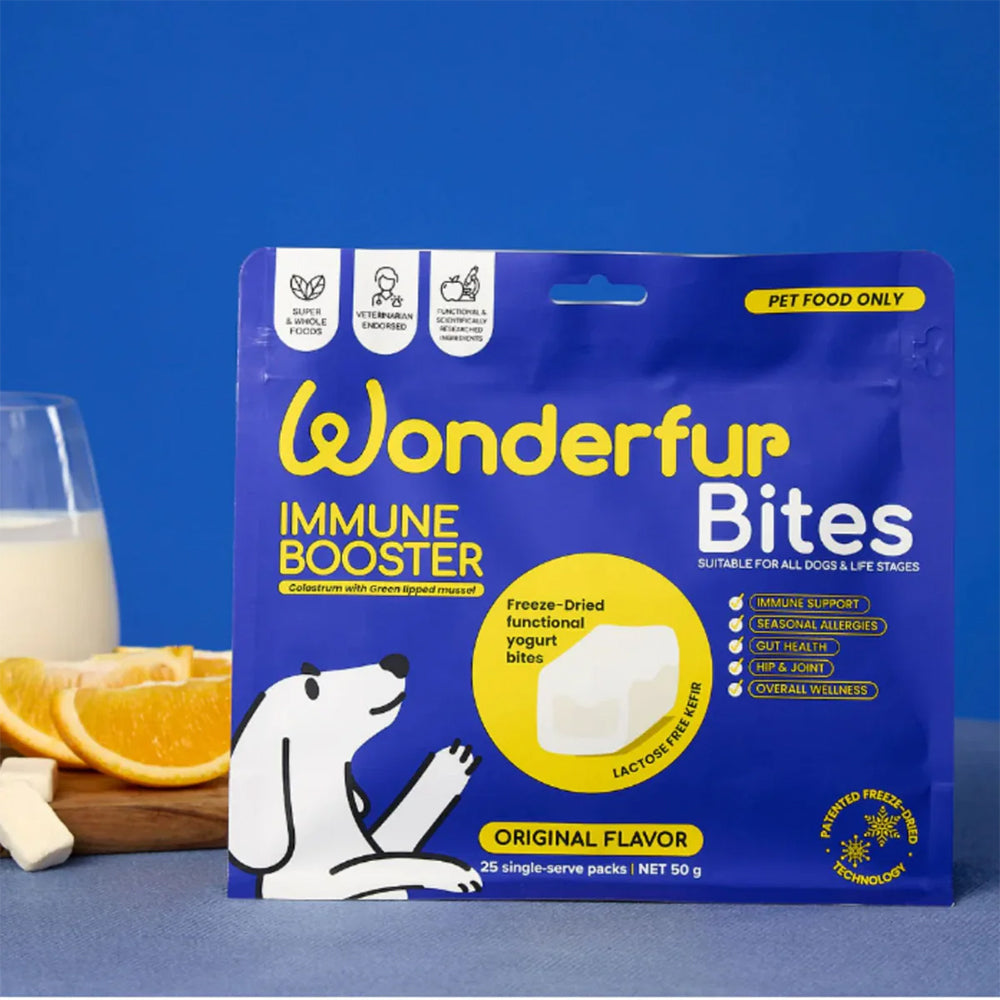 WONDERFUR Bites Immune Booster Yogurt Freeze Dried Dog Treats 50g