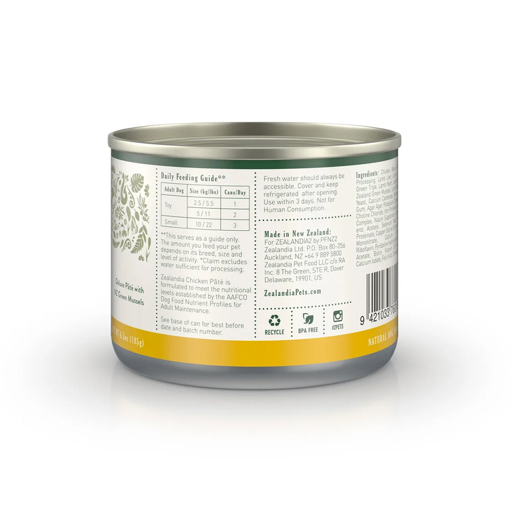 ZEALANDIA Chicken Pate Wet Dog Food