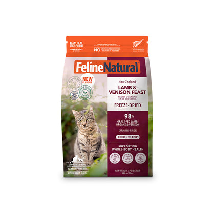 FELINE NATURAL Lamb & Venison Freeze Dried Cat Food
