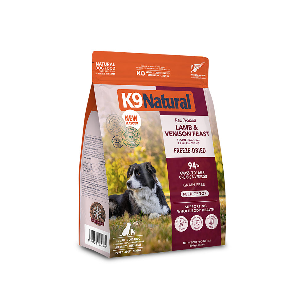 K9 NATURAL Lamb & Venison Freeze Dried Dog Food