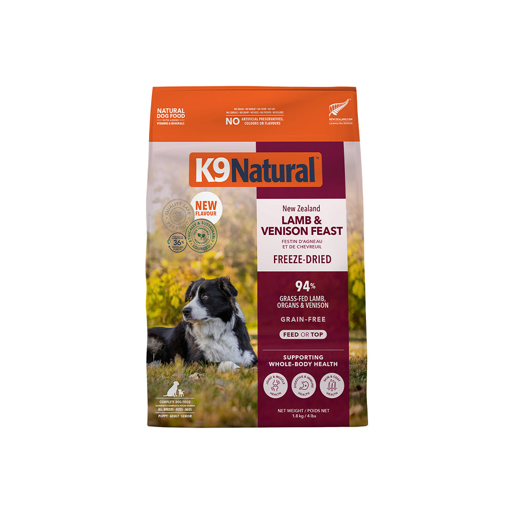K9 NATURAL Lamb & Venison Freeze Dried Dog Food