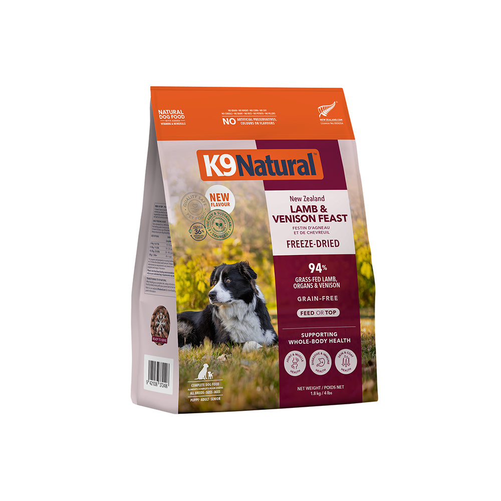 K9 NATURAL Lamb & Venison Freeze Dried Dog Food