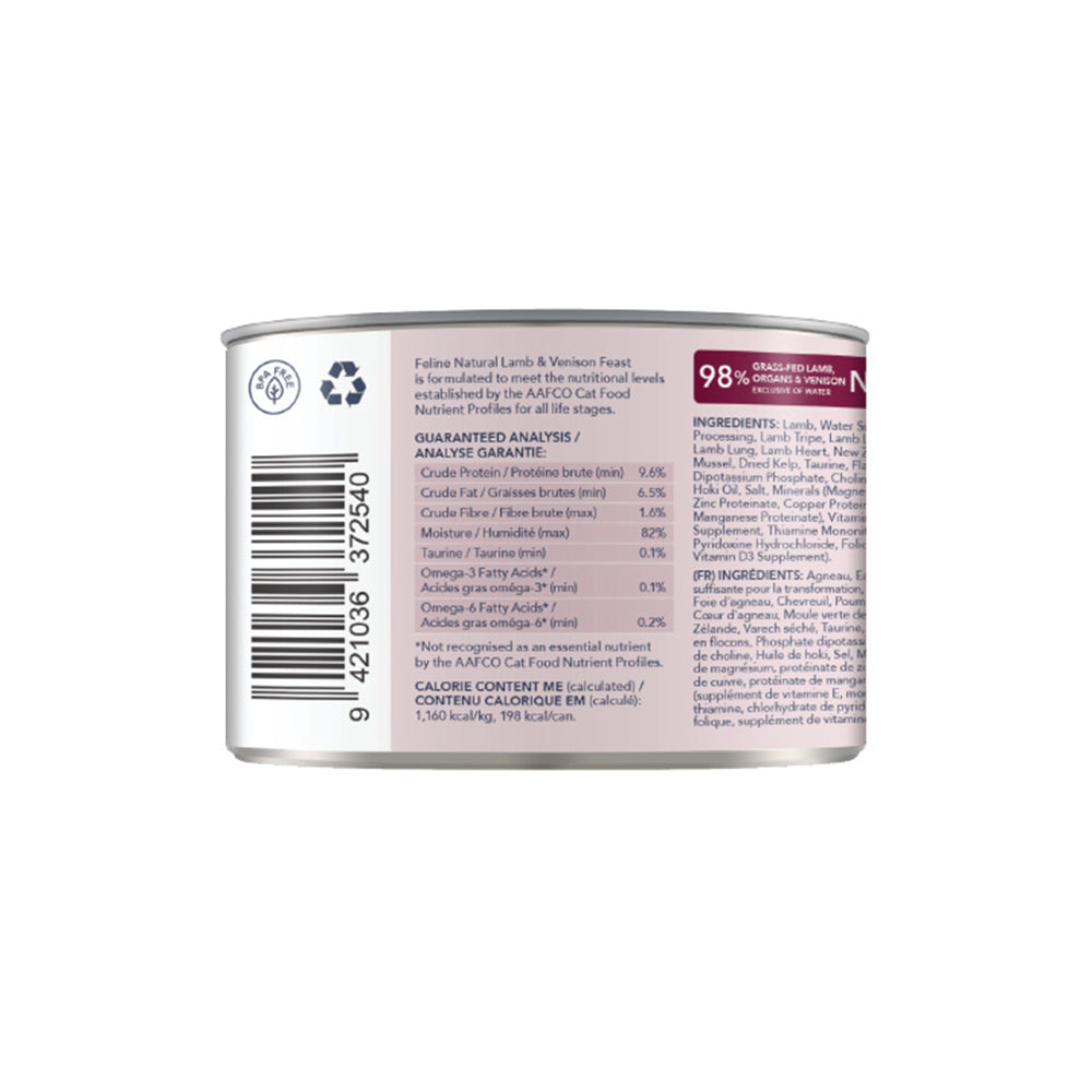 FELINE NATURAL Lamb & Venison Wet Cat Food