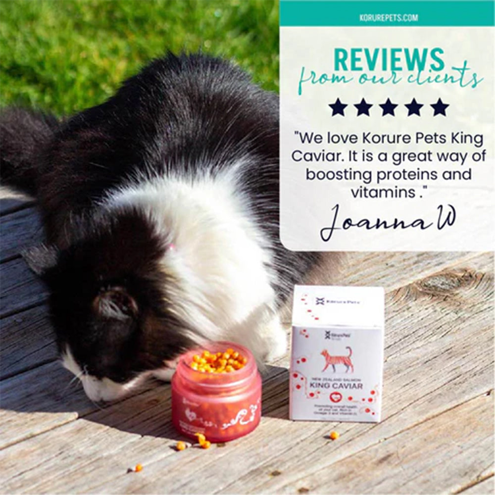 KORURE PETS NZ King Salmon Caviar Cardiovascular Health For Cats 30g