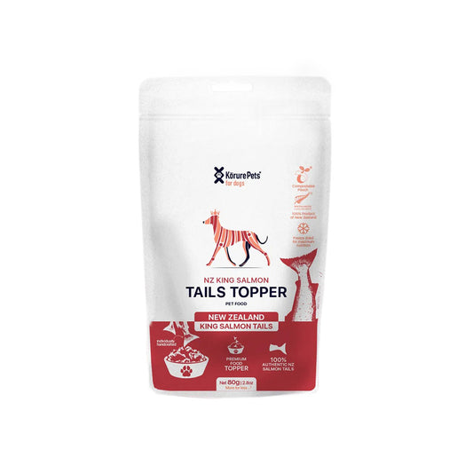 KORURE PETS NZ King Salmon Tails Dog Food Topper 50g