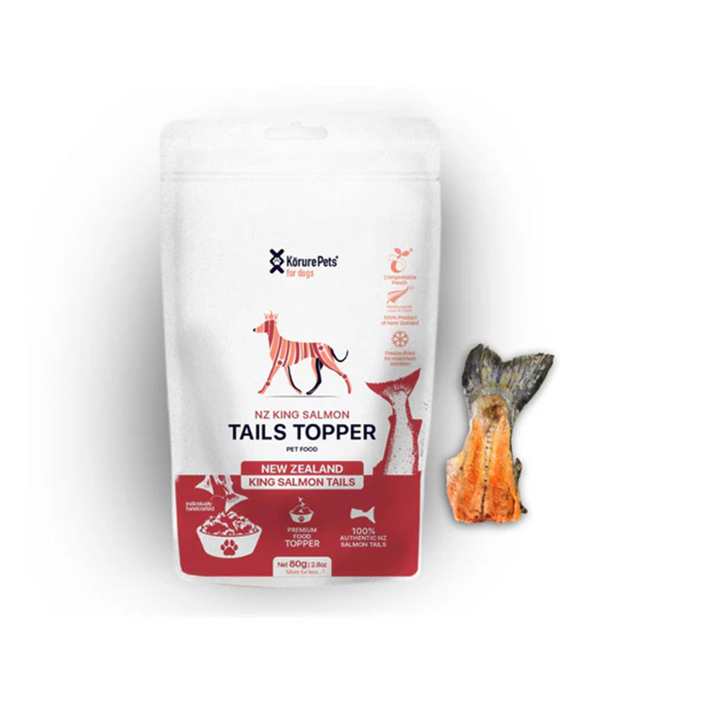 KORURE PETS NZ King Salmon Tails Dog Food Topper 50g