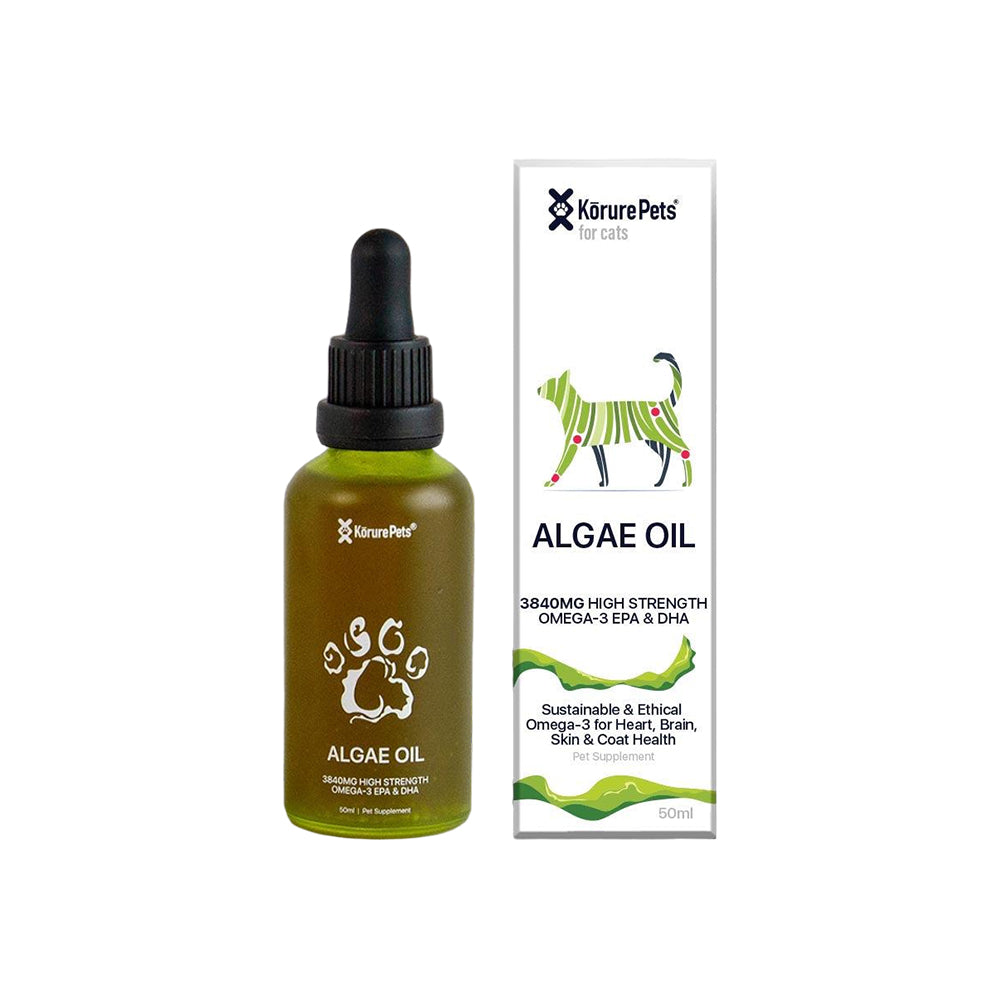 KORURE PETS Algae Oil Sustainable Omega-3 Supplement For Cats 50ml