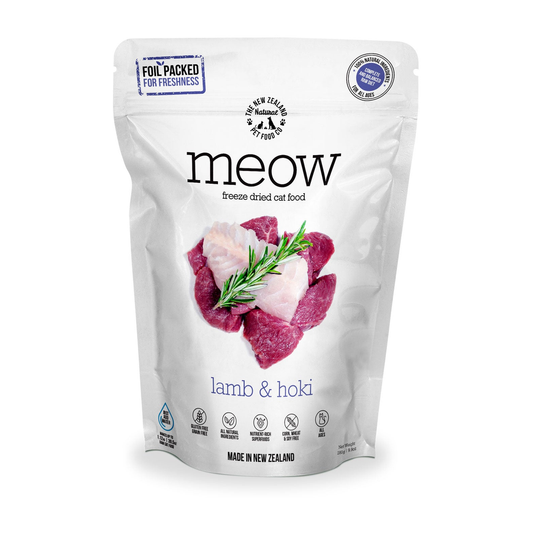 MEOW Lamb & Hoki Freeze Dried Cat Food 280g