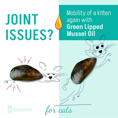 KORURE PETS Marine Phospholipid Oil Joint & Mobility Supplement For Cats 9ml