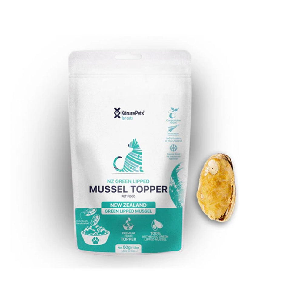 KORURE PETS NZ Omega-3 Mussel Cat Food Topper 50g