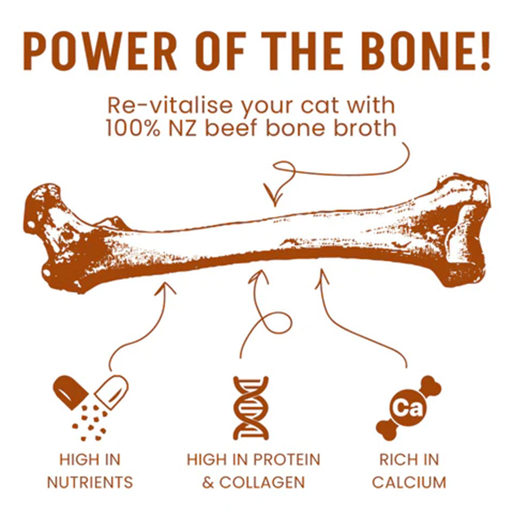 KORURE PETS Beef Bone Broth Powder For Cats 50g