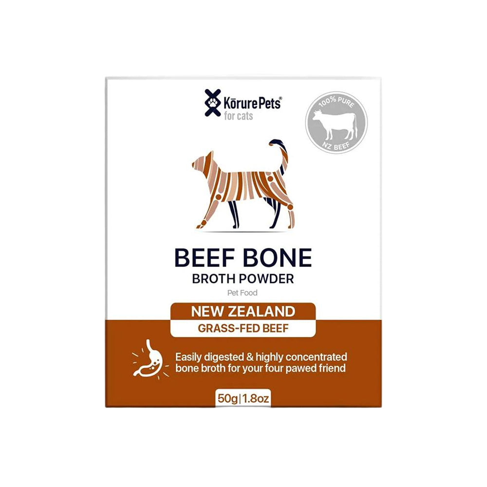 KORURE PETS Beef Bone Broth Powder For Cats 50g