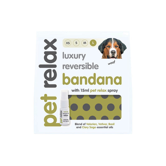 PET RELAX Luxury Bandana Kit For Dogs