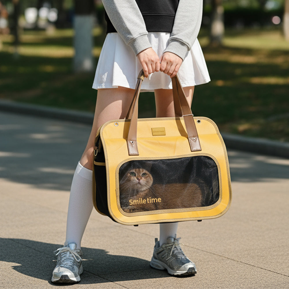 SMILE TIME Amber Vista Panorama Pet Carrier 48x25.5x32.5cm