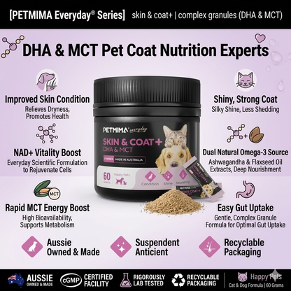 PETMIMA Skin & Coat + DHA & MCT 60g