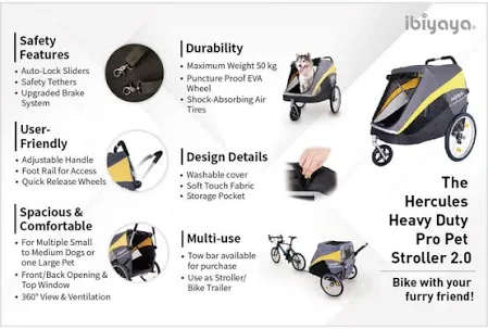 IBIYAYA The Hercules Stroller 2.0 For Up To 50kg