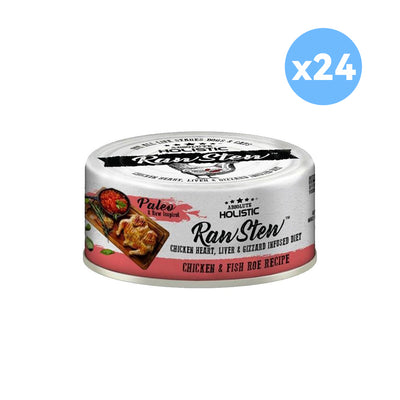 ABSOLUTE HOLISTIC Chicken & Fish Roe Raw Stew Canned Cat Food