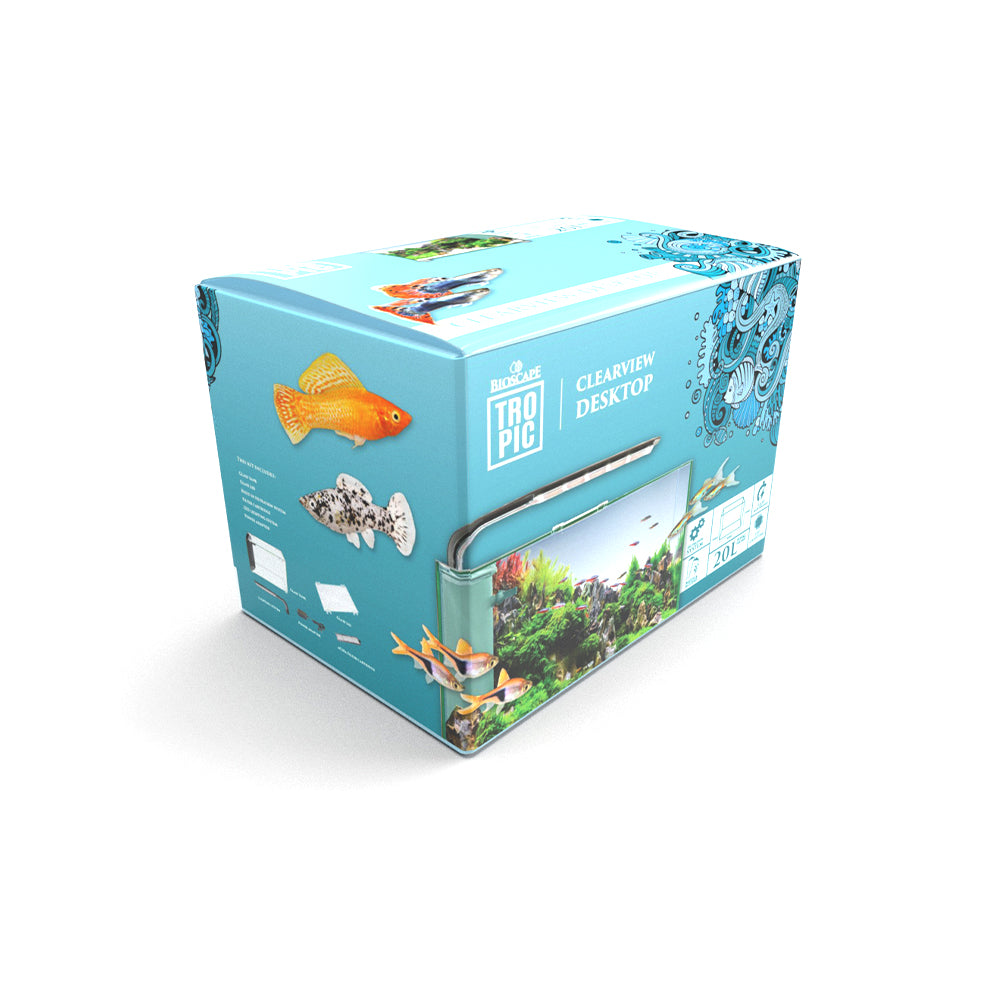 BIOSCAPE Tropic Clearview Desktop Aquarium 20.4L — product image 1