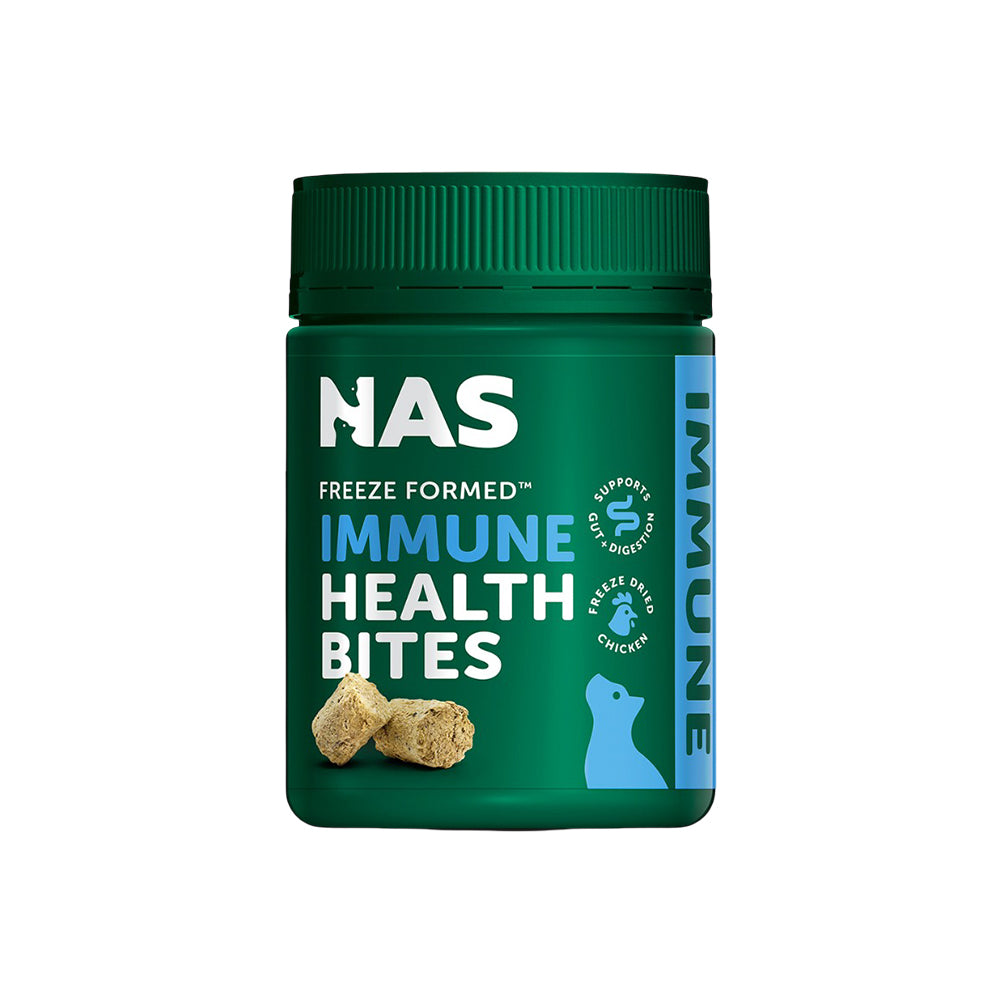 NATURAL ANIMAL SOLUTIONS Freeze Formed Feline Immune Health Bites For Cats – Product packaging and information image