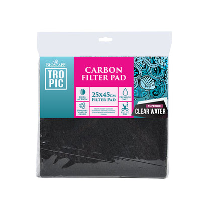 BIOSCAPE Carbon Extraction Aquarium Filter Pad 25 x 45cm — product image 1