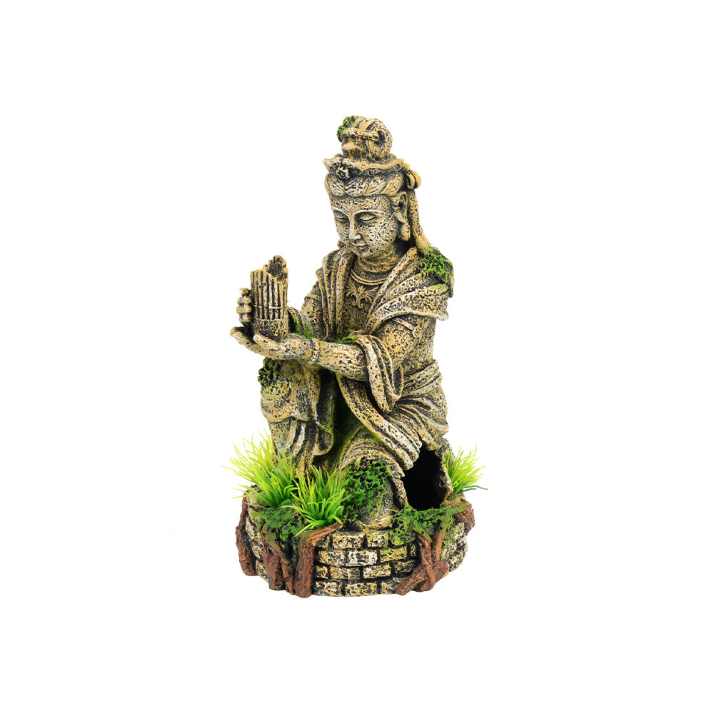 BIOSCAPE Oriental Lady at Well Aquarium Ornament 10 x 17.5cm — product image 1