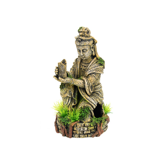 BIOSCAPE Oriental Lady at Well Aquarium Ornament 10 x 17.5cm — product image 1