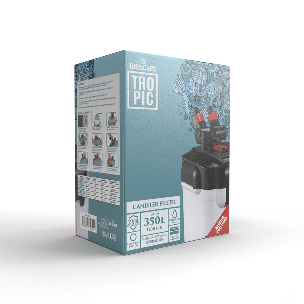 BIOSCAPE Tropic Aquarium Canister Filter 1200LPH — product image 1