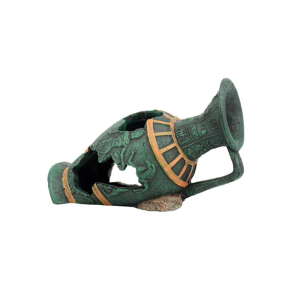 BIOSCAPE Green Egyptian Urn Aquarium Ornament 20 x 11.5cm — product image 1
