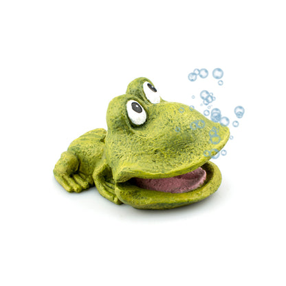 BIOSCAPE Green Frog Aquarium Bubbler Ornament — product image 1