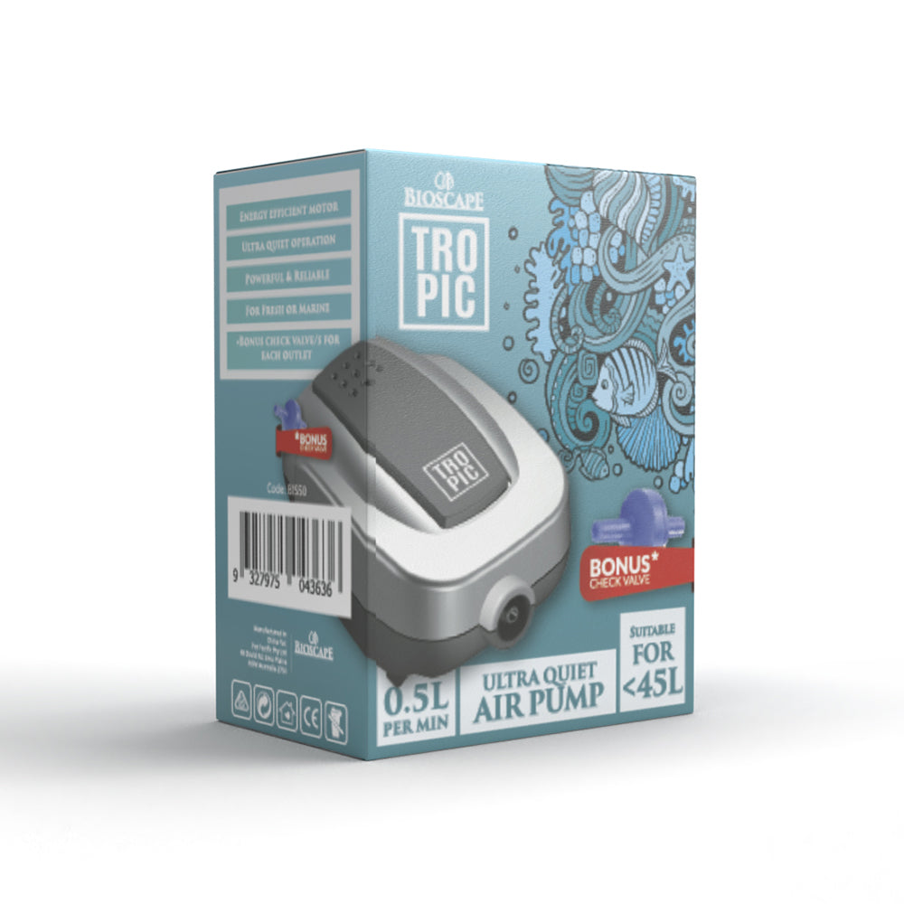 BIOSCAPE Tropic Air Pump 500 Single Outlet with Check Valve — product image 1
