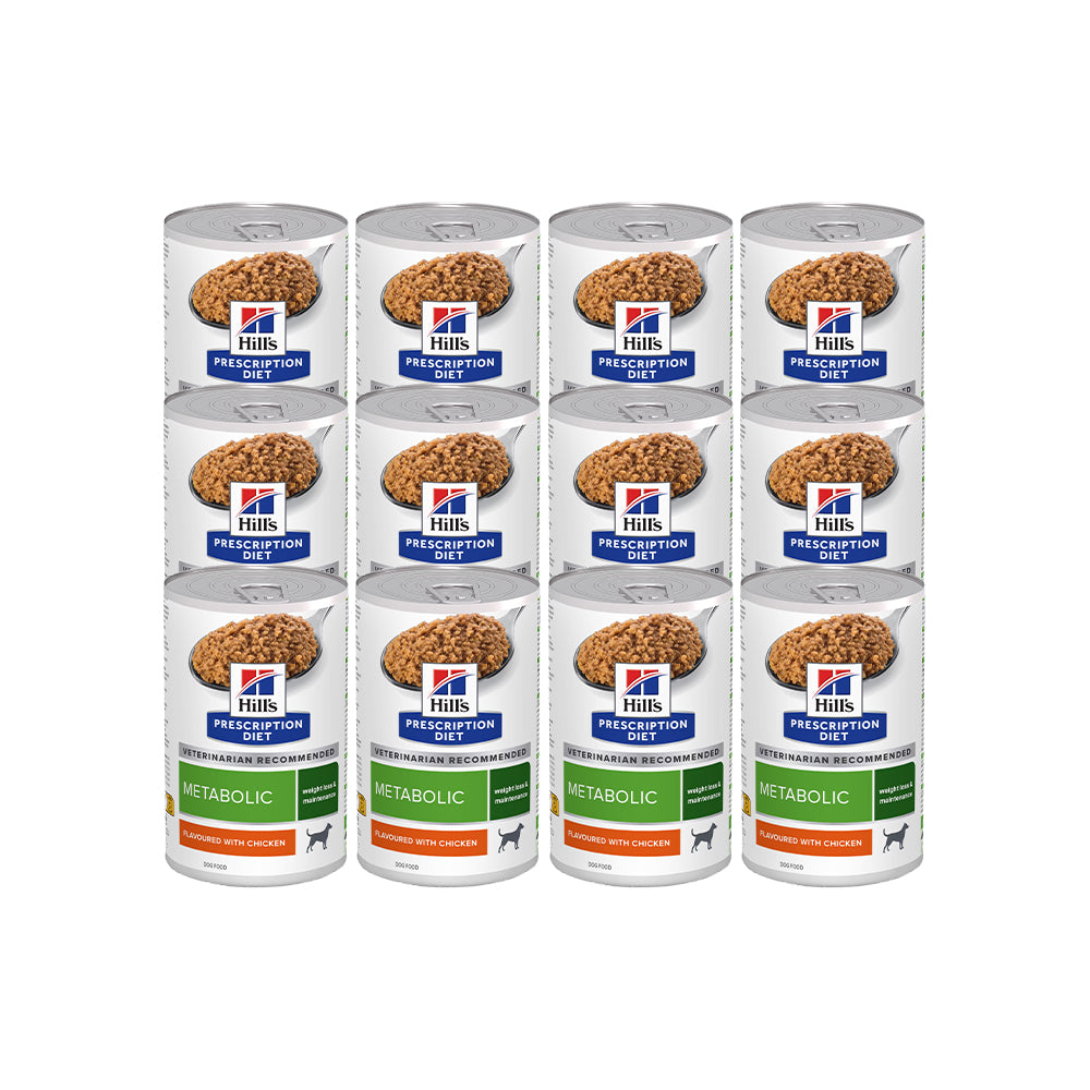 HILLS PRESCRIPTION DIET Metabolic Wet Dog Food — 370g × 12 front packshot