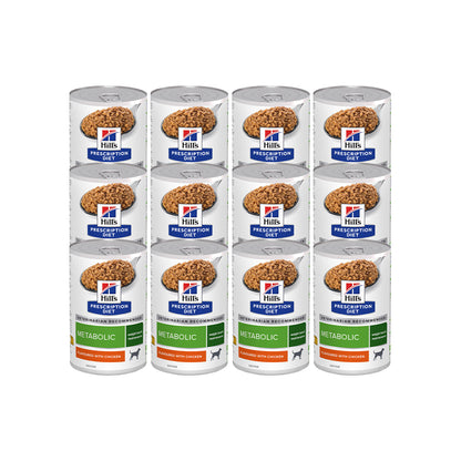 HILLS PRESCRIPTION DIET Metabolic Wet Dog Food — 370g × 12 front packshot