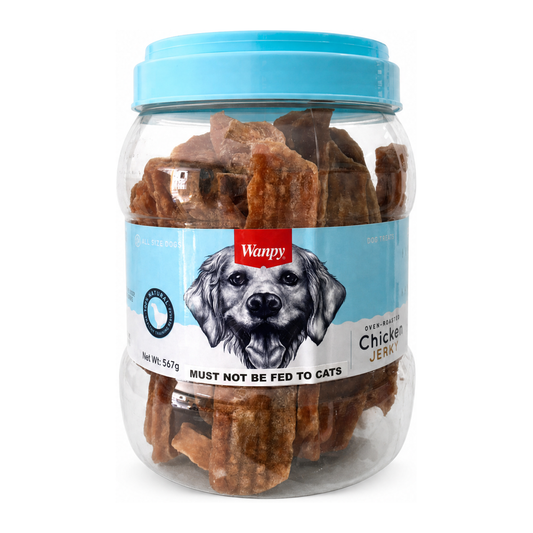 WANPY Oven-Roasted Chicken Jerky Strips Dog Treats 567g