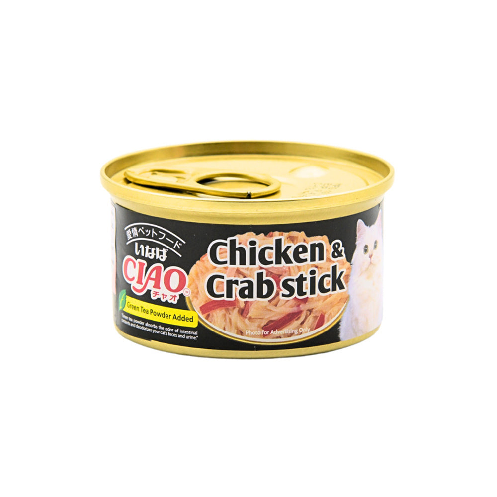 CIAO Chicken Fillet & Crab Stick Jelly Wet Cat Treats 75g (canned)