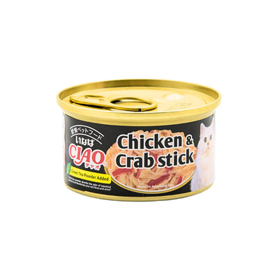 CIAO Chicken Fillet & Crab Stick Jelly Wet Cat Treats 75g (canned)
