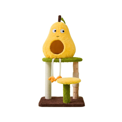 CMISSTREE Pear-Shaped Scratching Post And Cat Bed