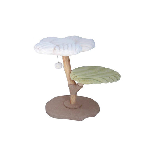 CMISSTREE Double-Level Flower-Shaped Cat Tree