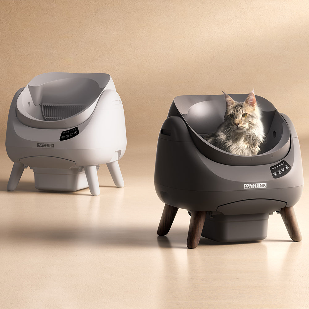 【2‑Year Warranty】CATLINK Self-Clean Smart Cat Litter Box - Scooper Open-X Grey