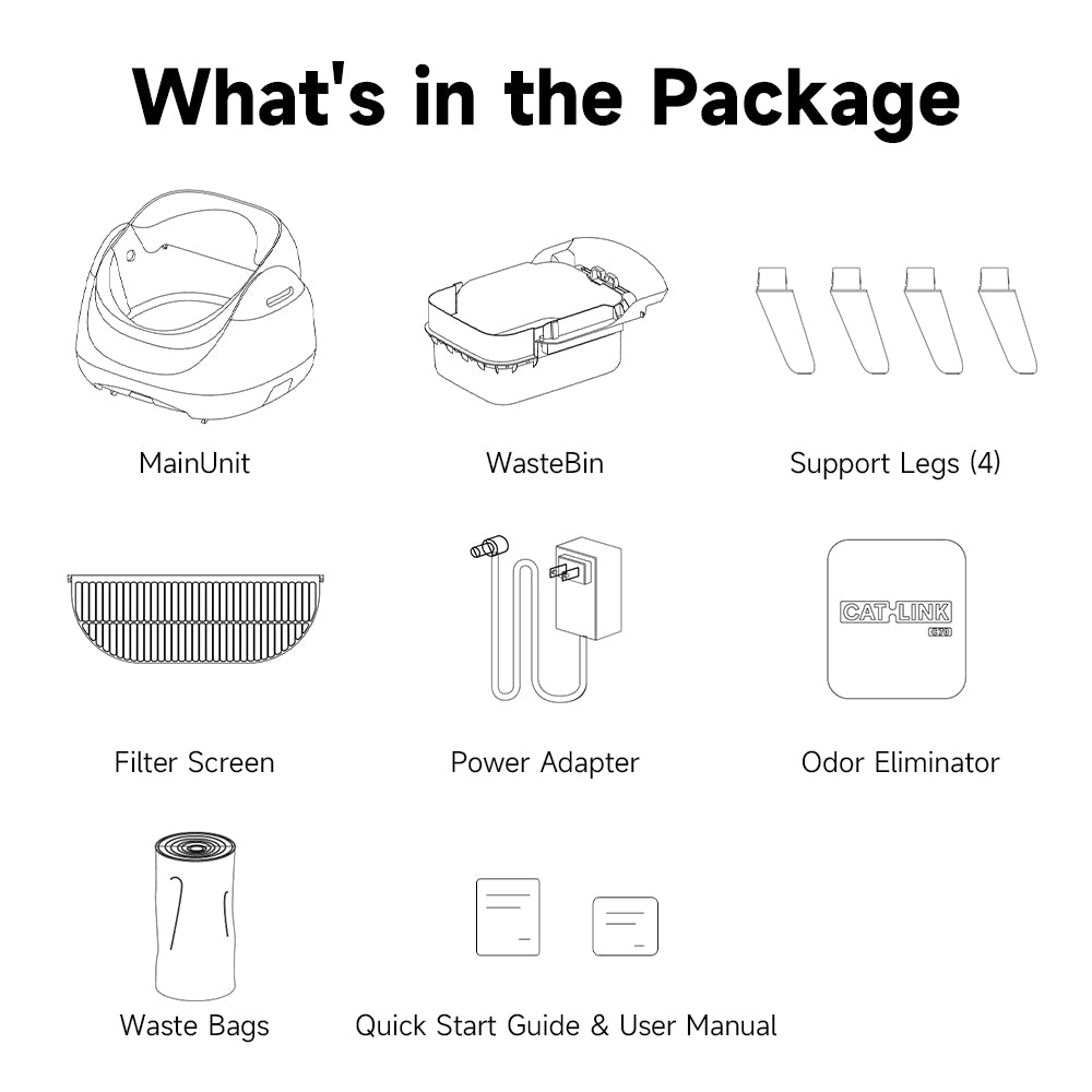 【2‑Year Warranty】CATLINK Self-Clean Smart Cat Litter Box - Scooper Open-X Grey