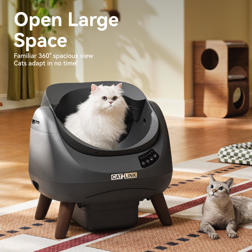 【2‑Year Warranty】CATLINK Self-Clean Smart Cat Litter Box - Scooper Open-X Grey