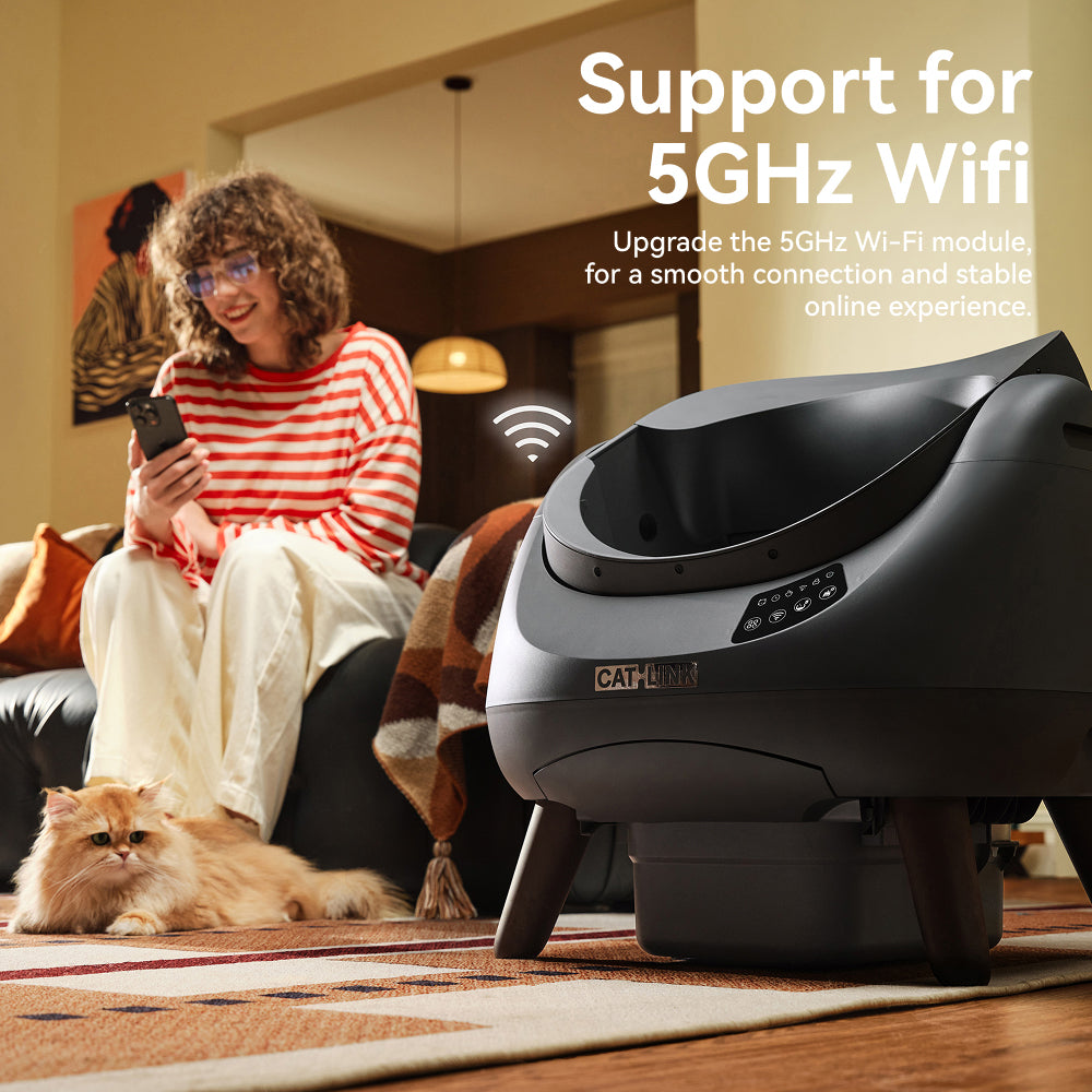 【2‑Year Warranty】CATLINK Self-Clean Smart Cat Litter Box - Scooper Open-X Grey
